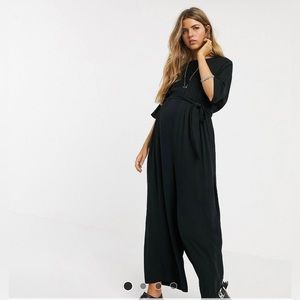 ASOS Maternity Tie Waist Jumpsuit
